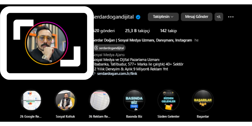 İnstagram Profil Fotoğrafı Büyütme Nasıl Yapılır? 2 en boy