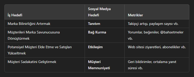 Sosyal Medya Stratejisi