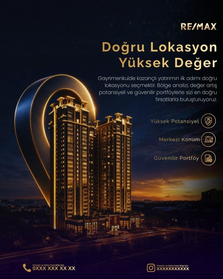 Altın spiral formu içinde yükselen rezidans ve üç avantaj maddesiyle yatırım odaklı emlak tasarımı