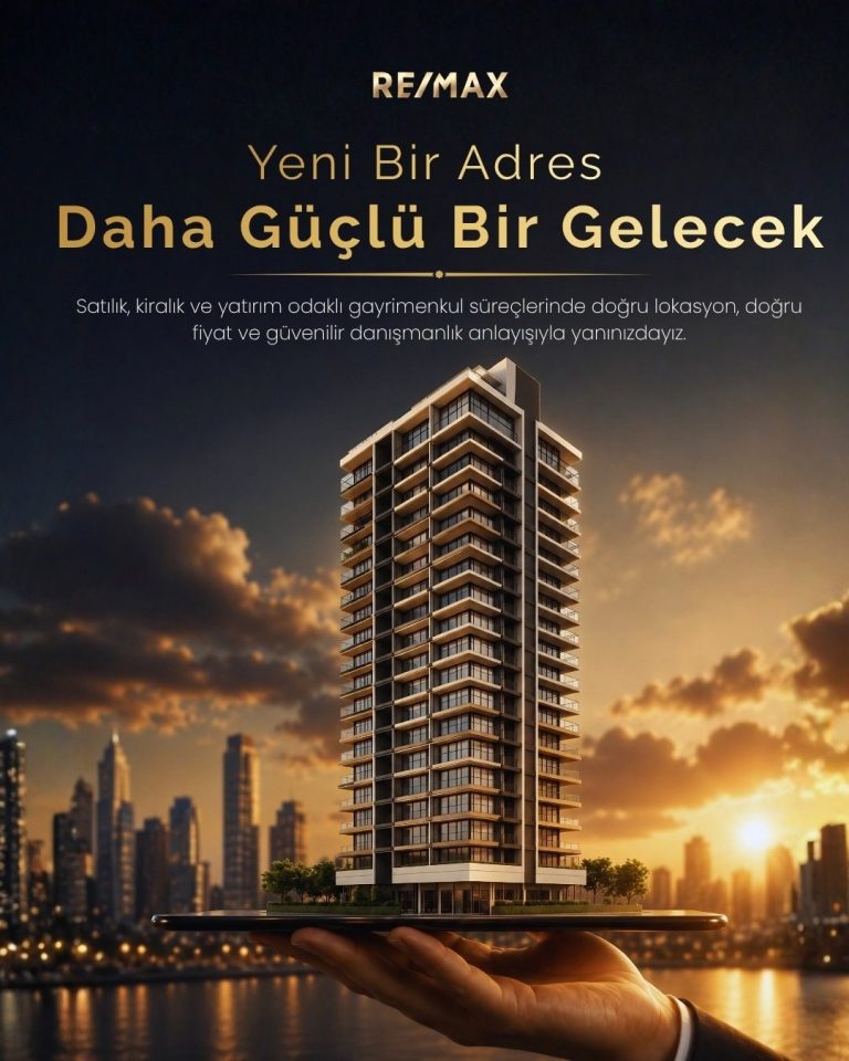 Gün batımında avuç içinde yükselen rezidans kurgusuyla gayrimenkul danışmanlık tasarımı